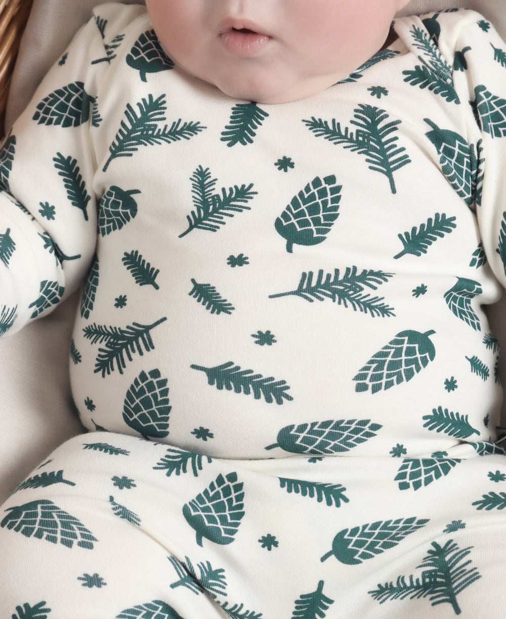 Body de Bebê Manga Longa Unissex | Pine Cones