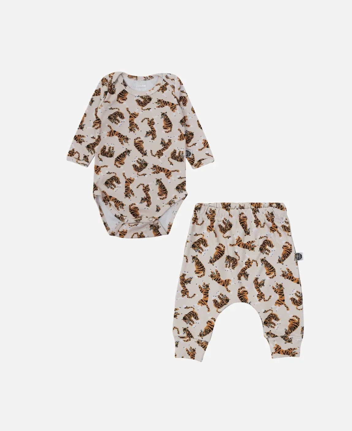 Conjunto Body Manga Longa e Calça Bebê | Tiger