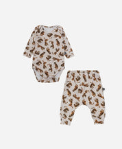 Conjunto Body Manga Longa e Calça Bebê | Tiger