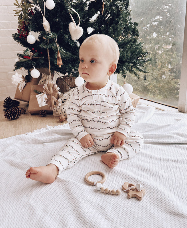 Macacão de Bebê Raglan Botões Unissex | Lights