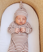 Touca Nó Recém-Nascido Unissex | Listrinhas Chutney