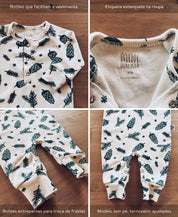 Kit Bebê Macacão Minimalista Natal 3 peças | Pine Cones