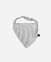 Babador Bandana Unissex | Listrinhas Cinza - MiniMalista Baby - 0.25, b2b, Baby, black-friday, com-desconto-mm10, Meia Estação, Menino, Neutro, Unissex -bebê-minimalista-estiloso