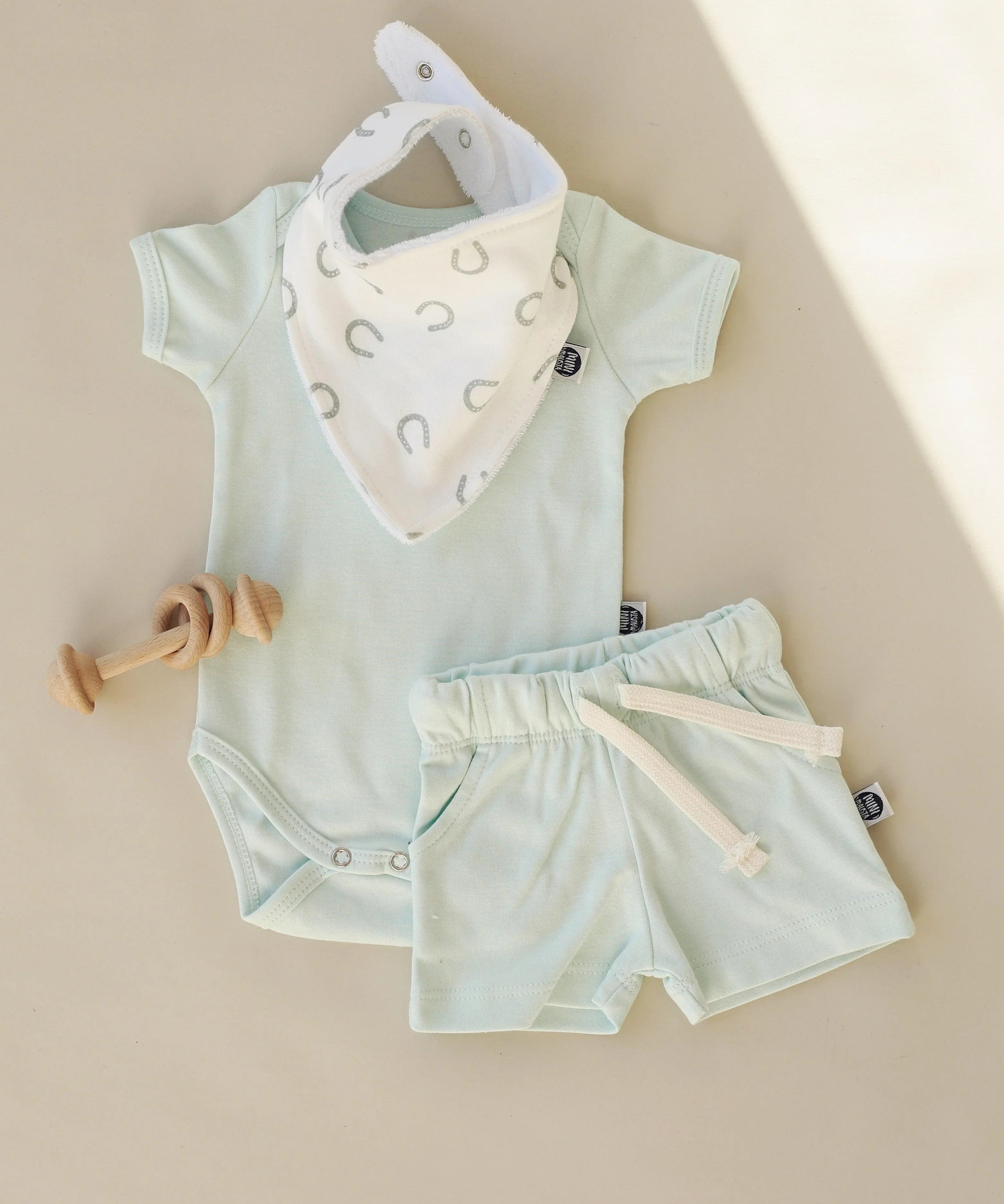 Bermuda Cargo Infantil Unissex MiniMalista | Liso Mint - MiniMalista Baby - 0.2, b2b, black-friday, Calor, com-desconto-mm10, Kids, Menino, new, tab-tam-shorts-cargo, Verão -bebê-minimalista-estiloso
