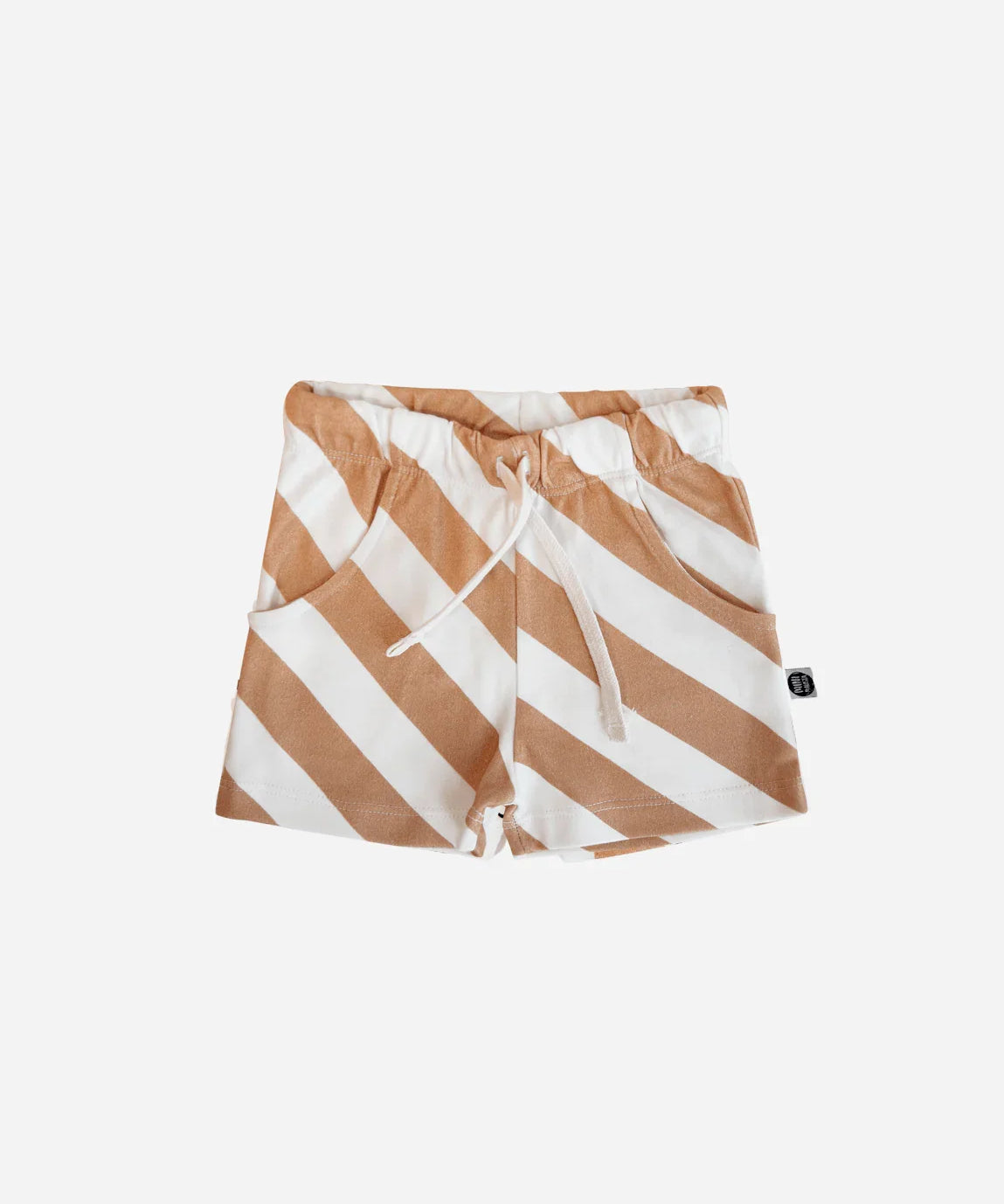 Bermuda Cargo Infantil Unissex | Listras Diagonais Bege - MiniMalista Baby - 0.25, b2b, Baby, black-friday, Calor, com-desconto-mm10, Kids, Menino, Neutro, new, tab-tam-shorts-cargo, Unissex, Verão -bebê-minimalista-estiloso