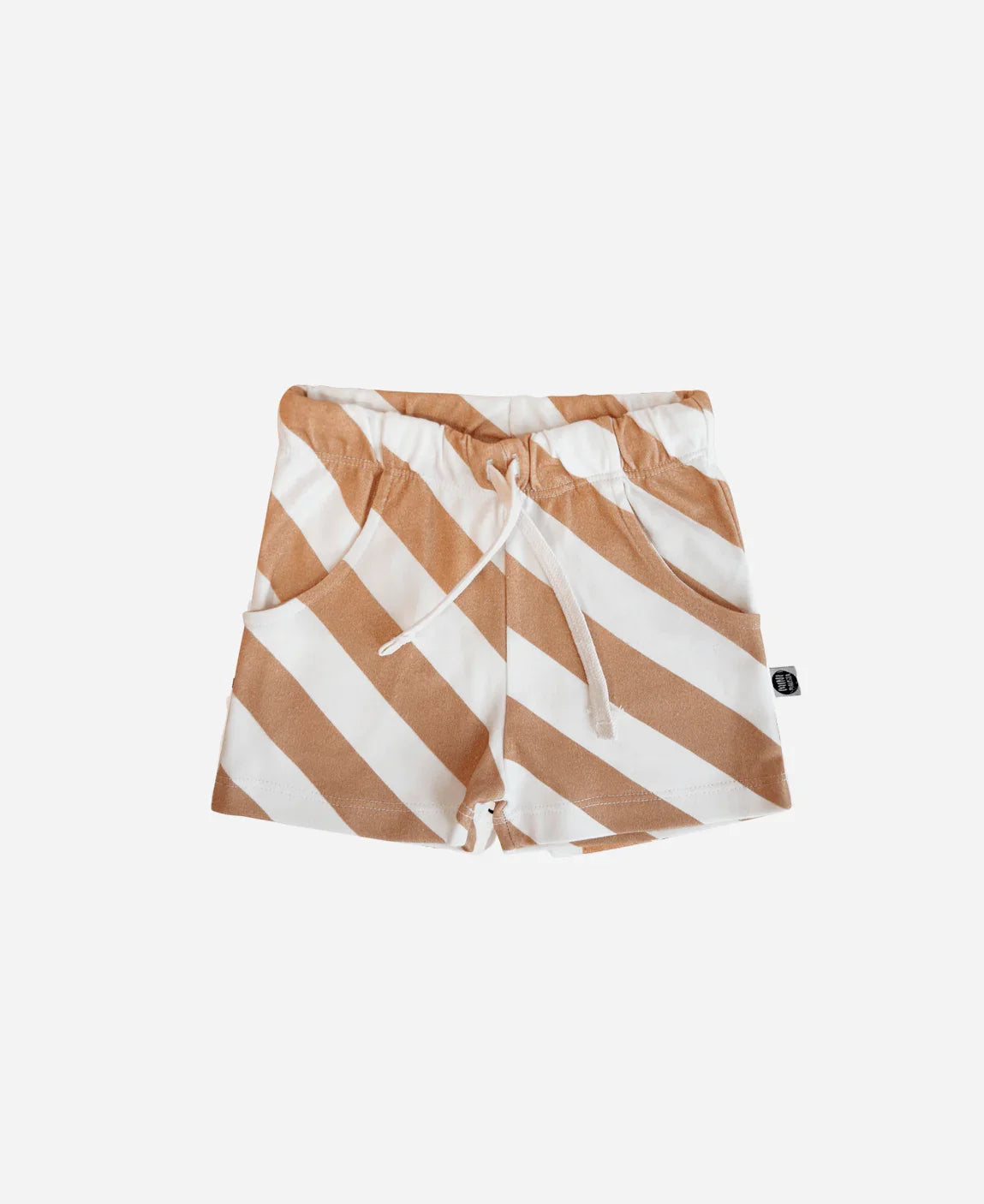 Bermuda Cargo Infantil Unissex | Listras Diagonais Bege - MiniMalista Baby - 0.25, b2b, Baby, black-friday, Calor, com-desconto-mm10, Kids, Menino, Neutro, new, tab-tam-shorts-cargo, Unissex, Verão -bebê-minimalista-estiloso