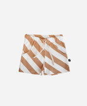 Bermuda Cargo Infantil Unissex | Listras Diagonais Bege - MiniMalista Baby - 0.25, b2b, Baby, black-friday, Calor, com-desconto-mm10, Kids, Menino, Neutro, new, tab-tam-shorts-cargo, Unissex, Verão -bebê-minimalista-estiloso