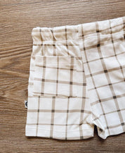 Bermuda Cargo Infantil Unissex | Xadrez Verão - MiniMalista Baby - 0.15, b2b, black-friday, Calor, com-desconto-mm10, Kids, Menino, Neutro, new, tab-tam-shorts-cargo, Unissex, Verão -bebê-minimalista-estiloso