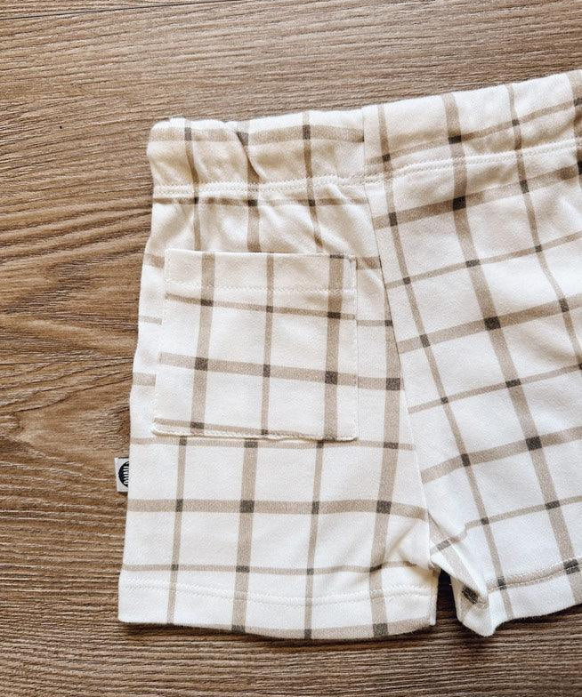 Bermuda Cargo Infantil Unissex | Xadrez Verão - MiniMalista Baby - 0.15, b2b, black-friday, Calor, com-desconto-mm10, Kids, Menino, Neutro, new, tab-tam-shorts-cargo, Unissex, Verão -bebê-minimalista-estiloso