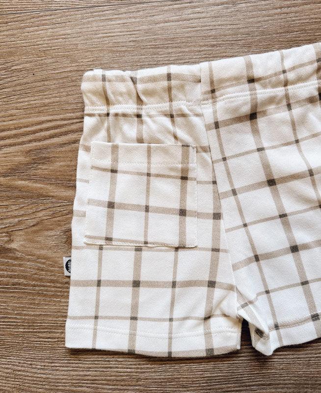 Bermuda Cargo Infantil Unissex | Xadrez Verão - MiniMalista Baby - 0.15, b2b, black-friday, Calor, com-desconto-mm10, Kids, Menino, Neutro, new, tab-tam-shorts-cargo, Unissex, Verão -bebê-minimalista-estiloso