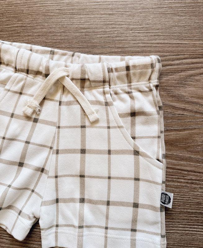 Bermuda Cargo Infantil Unissex | Xadrez Verão - MiniMalista Baby - 0.15, b2b, black-friday, Calor, com-desconto-mm10, Kids, Menino, Neutro, new, tab-tam-shorts-cargo, Unissex, Verão -bebê-minimalista-estiloso