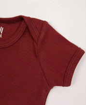 Body de Bebê Manga Curta Unissex MiniMalista Liso Merlot - MiniMalista Baby - 0, b2b, Baby, Christmas, com-desconto-mm10, Meia Estação, Menina, natal, tab-tam-body-curto, Xmas -bebê-minimalista-estiloso