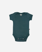 Body de Bebê Manga Curta Unissex MiniMalista | Liso Deep Green - MiniMalista Baby - 0.35, b2b, Baby, black-friday, Christmas, com-desconto-mm10, Meia Estação, Menino, natal, tab-tam-body-curto, Xmas -bebê-minimalista-estiloso