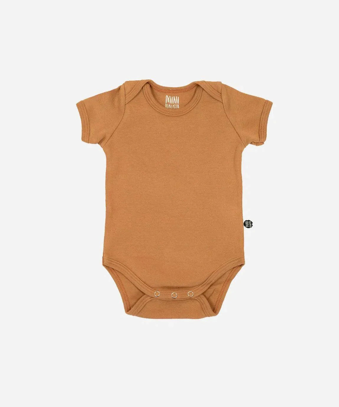 Body de Bebê Manga Curta Unissex MiniMalista | Liso Goldie - MiniMalista Baby - 0.3, b2b, Baby, black-friday, com-desconto-mm10, Meia Estação, Menina, Menino, Neutro, tab-tam-body-curto, Unissex -bebê-minimalista-estiloso
