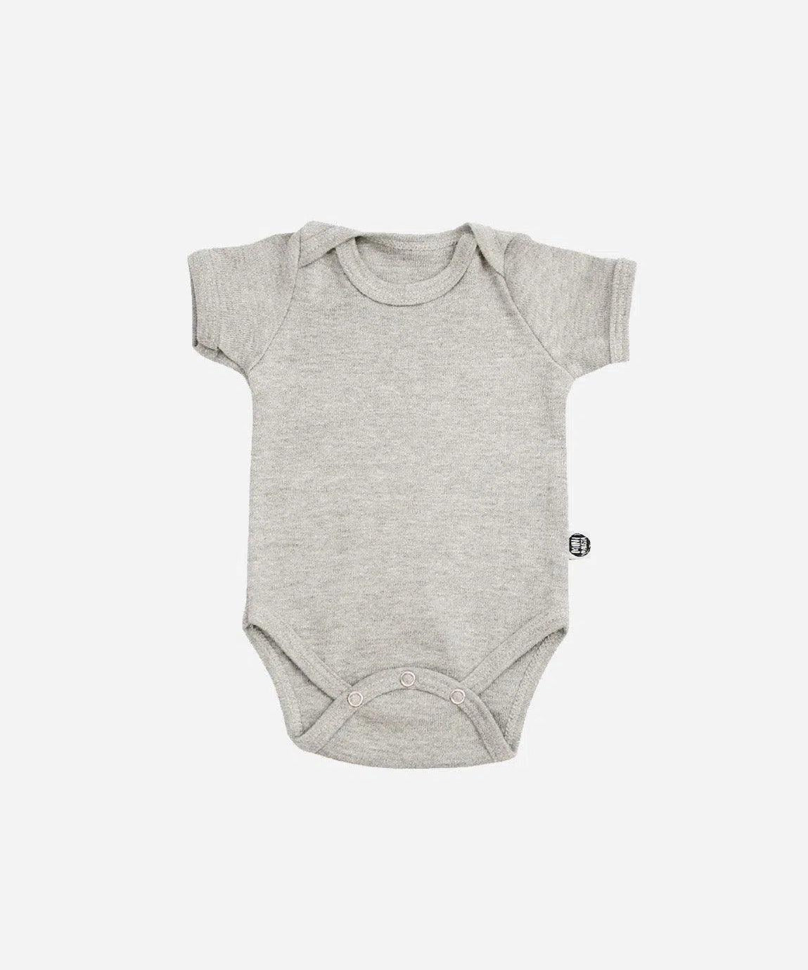 Body de Bebê Manga Curta Unissex MiniMalista | Liso Mescla Claro - MiniMalista Baby - 0.3, b2b, Baby, black-friday, com-desconto-mm10, Meia Estação, Menina, Neutro, tab-tam-body-curto, Unissex -bebê-minimalista-estiloso
