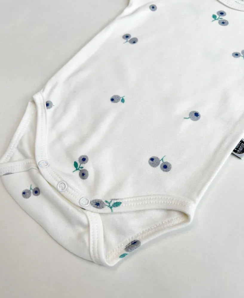 Body de Bebê Manga Curta Unissex | Blueberry - MiniMalista Baby - 0.2, b2b, Baby, black-friday, com-desconto-mm10, Meia Estação, Menino, Neutro, tab-tam-body-curto, Unissex -bebê-minimalista-estiloso