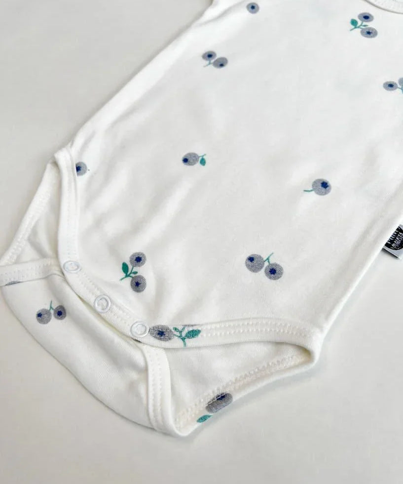 Body de Bebê Manga Curta Unissex | Blueberry - MiniMalista Baby - 0.2, b2b, Baby, black-friday, com-desconto-mm10, Meia Estação, Menino, Neutro, tab-tam-body-curto, Unissex -bebê-minimalista-estiloso