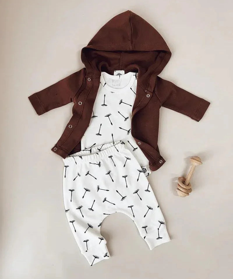 Body de Bebê Manga Curta Unissex | Dandelion - MiniMalista Baby - 0.2, 0.25, Ano Novo, b2b, Baby, black-friday, com-desconto-mm10, Meia Estação, Menina, Menino, Neutro, Reveillon, tab-tam-body-curto, Unissex -bebê-minimalista-estiloso