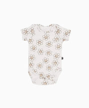 Body de Bebê Manga Curta Unissex | Flower Power - MiniMalista Baby - 0.3, Ano Novo, b2b, Baby, black-friday, com-desconto-mm10, Meia Estação, Menina, Reveillon, tab-tam-body-curto -bebê-minimalista-estiloso