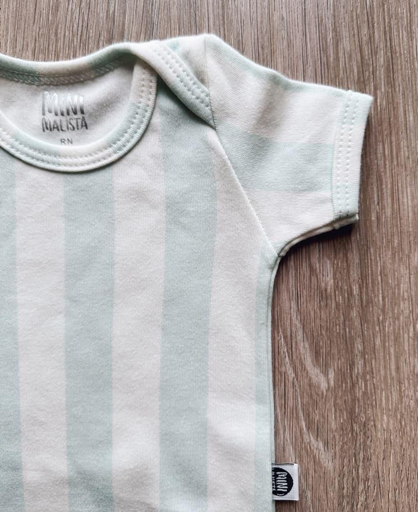 Body de Bebê Manga Curta Unissex | Listras Fresh - MiniMalista Baby - 0.2, b2b, Baby, black-friday, com-desconto-mm10, Meia Estação, Menino, new, tab-tam-body-curto -bebê-minimalista-estiloso