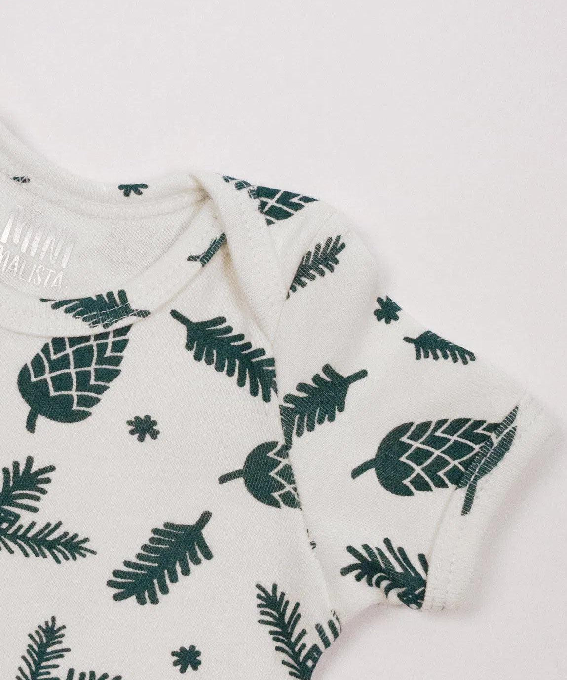 Body de Bebê Manga Curta Unissex | Pine Cones - MiniMalista Baby - 0, b2b, Baby, Christmas, com-desconto-mm10, Meia Estação, Menino, natal, SALE-FINAL, tab-tam-body-curto, Xmas -bebê-minimalista-estiloso