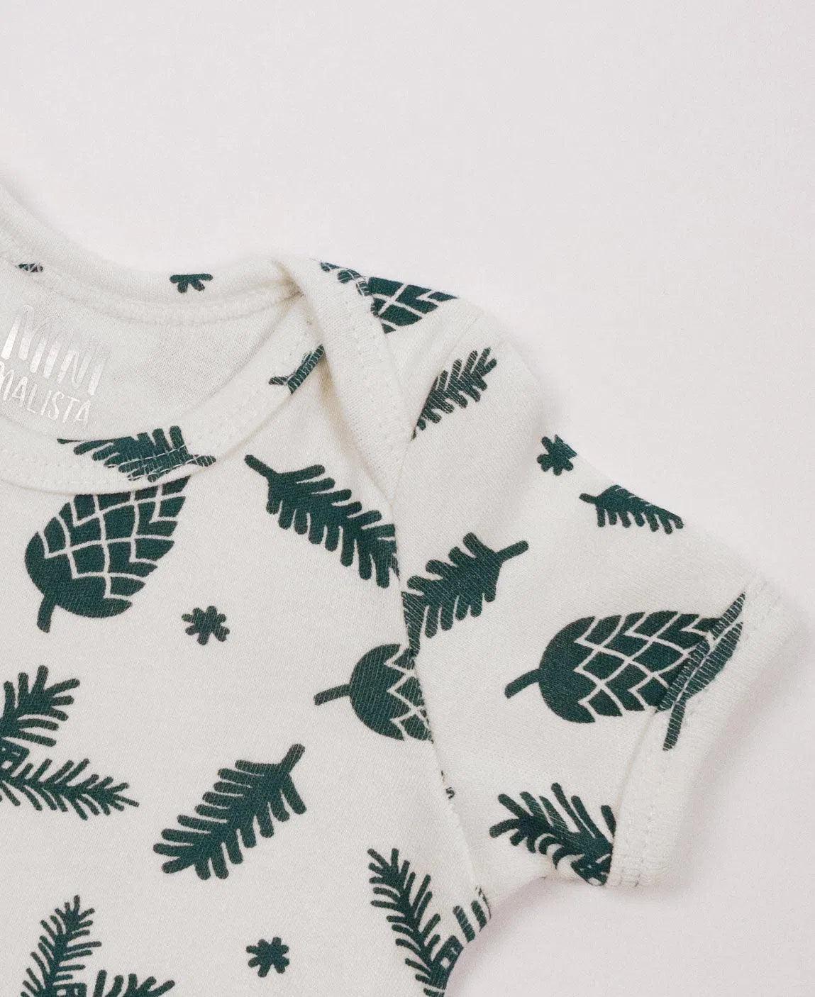 Body de Bebê Manga Curta Unissex | Pine Cones - MiniMalista Baby - 0, b2b, Baby, Christmas, com-desconto-mm10, Meia Estação, Menino, natal, SALE-FINAL, tab-tam-body-curto, Xmas -bebê-minimalista-estiloso