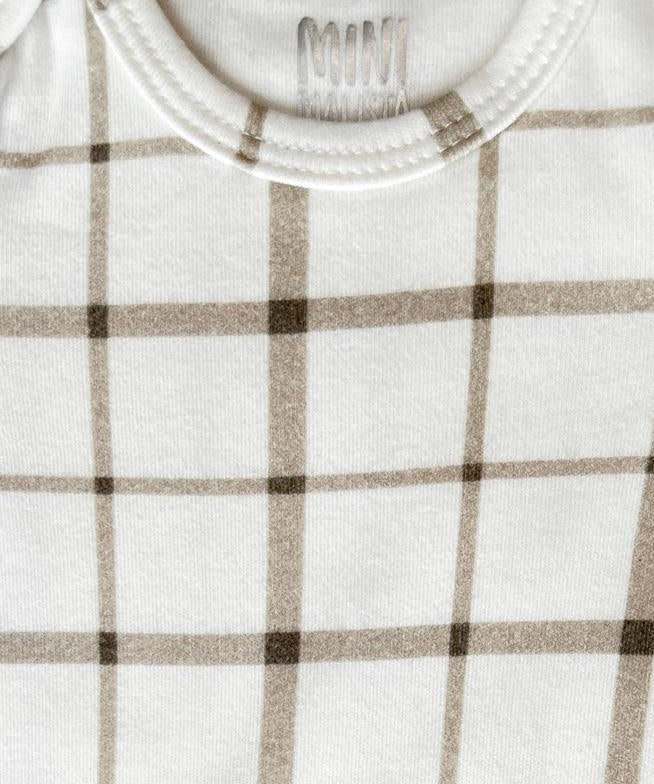 Body de Bebê Manga Curta Unissex | Xadrez Verão - MiniMalista Baby - 0.2, b2b, Baby, black-friday, com-desconto-mm10, Meia Estação, Menino, Neutro, tab-tam-body-curto, Unissex -bebê-minimalista-estiloso