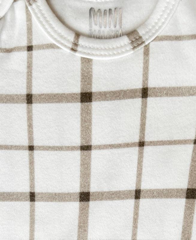 Body de Bebê Manga Curta Unissex | Xadrez Verão - MiniMalista Baby - 0.2, b2b, Baby, black-friday, com-desconto-mm10, Meia Estação, Menino, Neutro, tab-tam-body-curto, Unissex -bebê-minimalista-estiloso