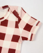 Body de Bebê Manga Curta Unissex Vichy Wine - MiniMalista Baby - 0, b2b, Baby, Christmas, com-desconto-mm10, Meia Estação, Menina, minime, natal, SALE-FINAL, tab-tam-body-curto, Xmas -bebê-minimalista-estiloso