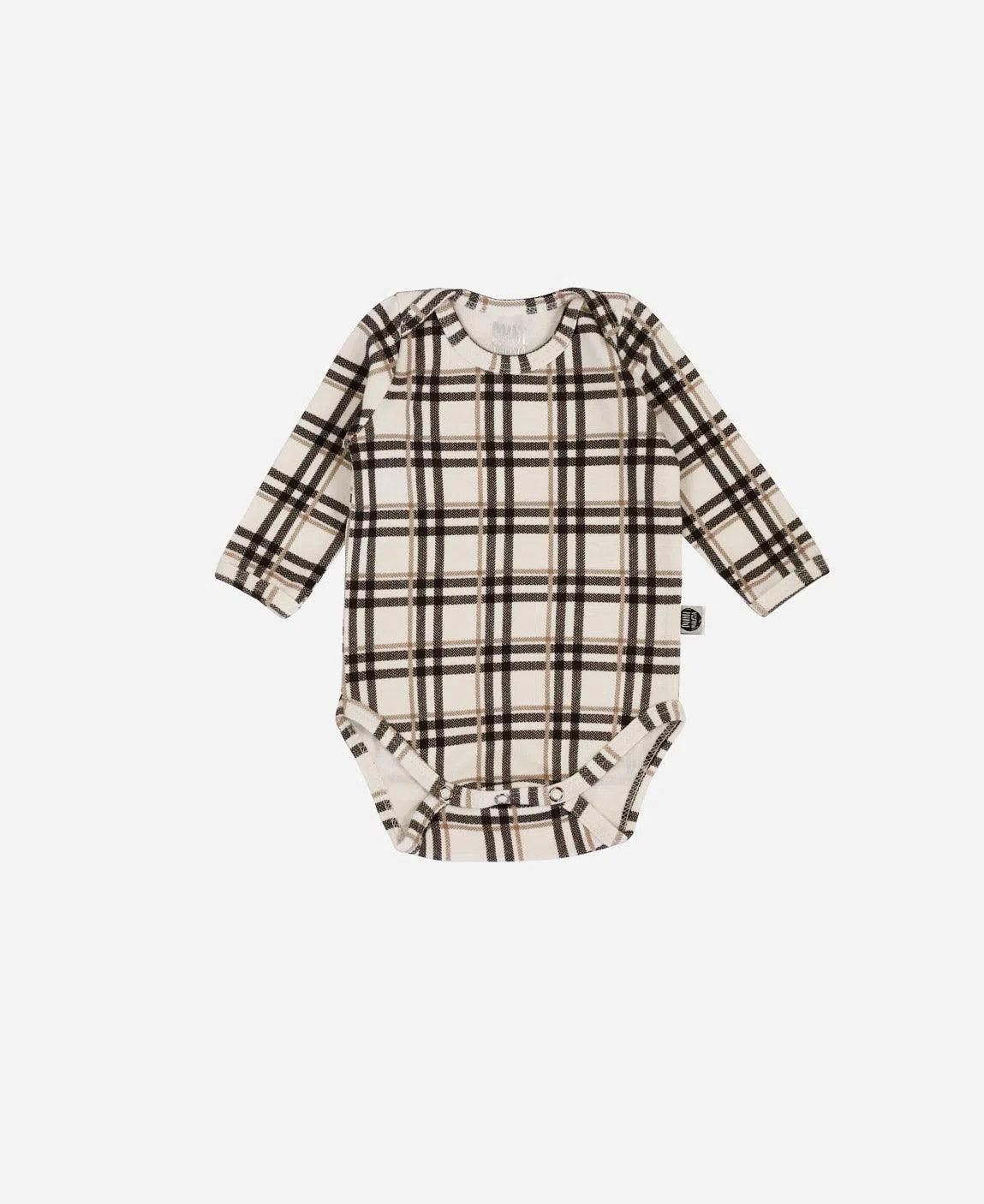 Body de Bebê Manga Longa Unissex | Xadrez Plaid - MiniMalista Baby - 0.25, 0.3, b2b, Baby, black-friday, com-desconto-mm10, Frio, Menino, Neutro, tab-tam-body-manga-longa, Unissex, Winter Sale 30% -bebê-minimalista-estiloso