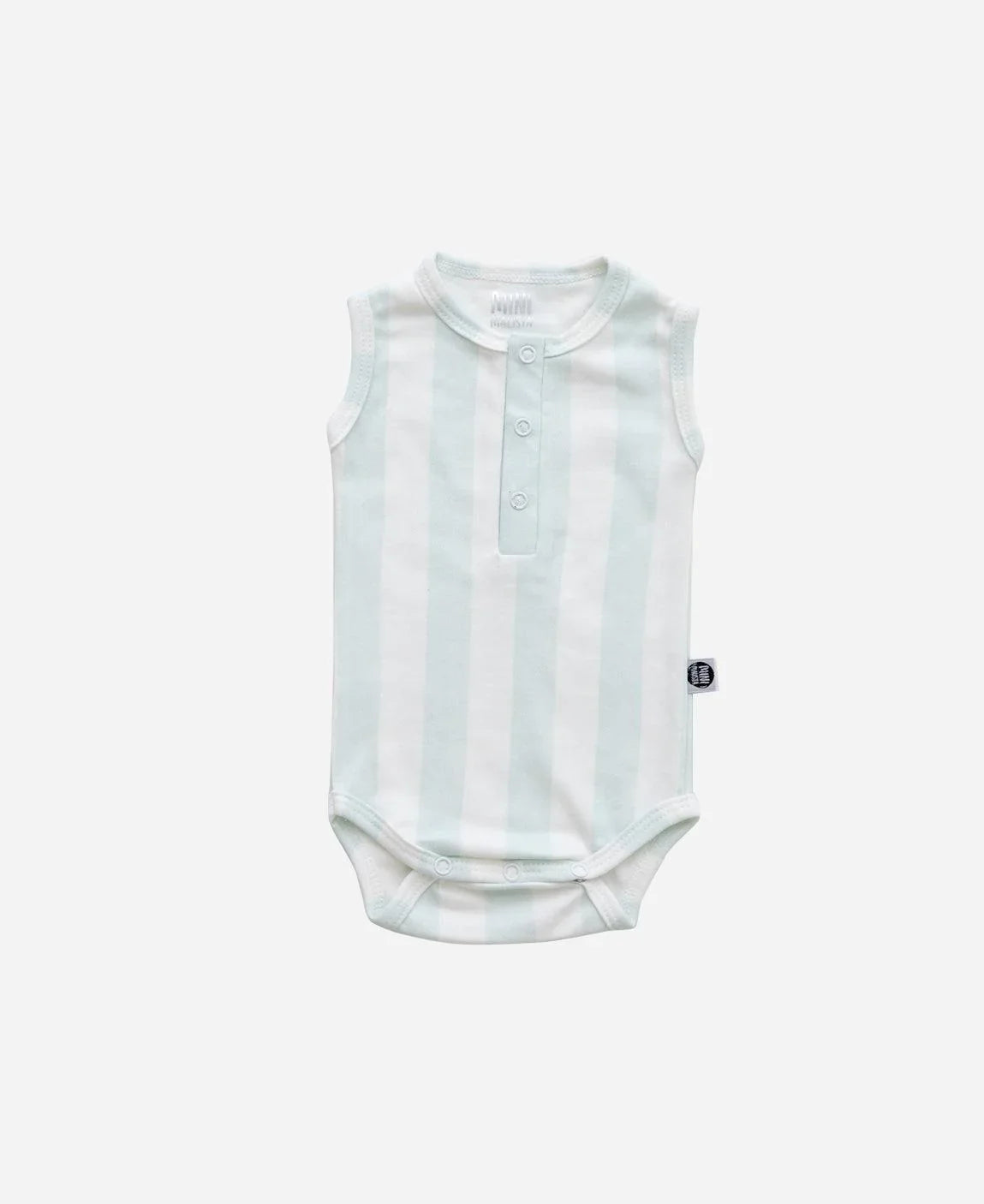 Body de Bebê Regata Unissex Botões | Listras Fresh - MiniMalista Baby - 0.2, b2b, Baby, black-friday, Calor, com-desconto-mm10, Menino, new, tab-tam-body-regata, Verão -bebê-minimalista-estiloso