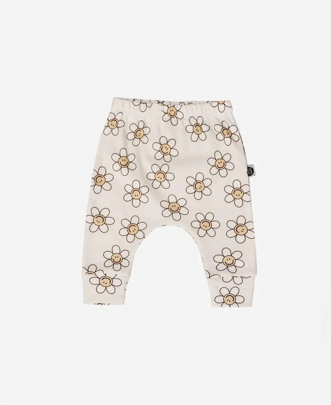 Calça de Bebê Harém Unissex | Flower Power - MiniMalista Baby - 0.3, Ano Novo, b2b, Baby, black-friday, com-desconto-mm10, Meia Estação, Menina, Reveillon, tab-tam-calça-harem-bebe -bebê-minimalista-estiloso