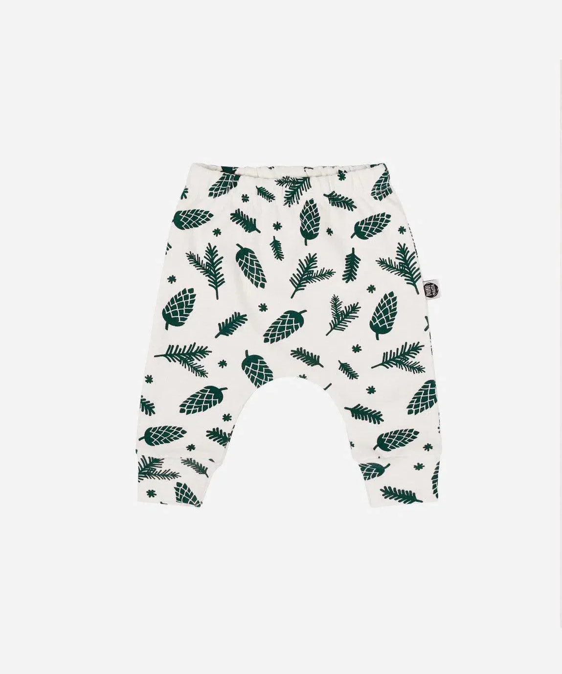 Calça de Bebê Harém Unissex | Pine Cones - MiniMalista Baby - 0, b2b, Baby, Christmas, com-desconto-mm10, Meia Estação, Menino, natal, SALE-FINAL, tab-tam-calça-harem-bebe, Xmas -bebê-minimalista-estiloso