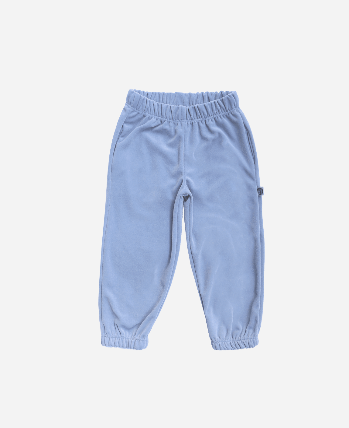 Pantalón jogger con cintura elástica liso Azul Profundo Tamanhos
