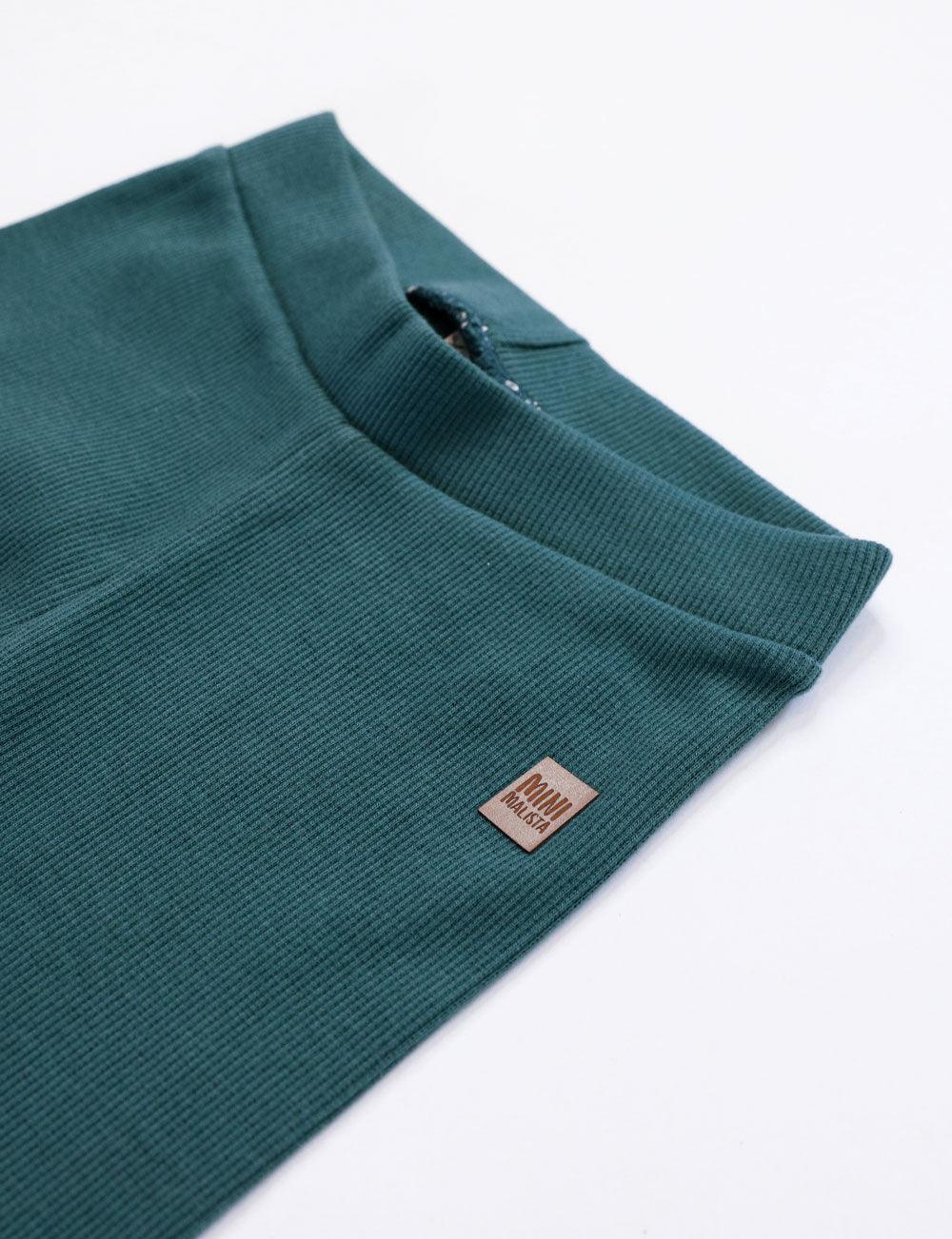 Calça Unissex Slim Canelado MiniMalista | Liso Deep Green - MiniMalista Baby - 0.2, b2b, Baby, black-friday, Christmas, com-desconto-mm10, Frio, Kids, Menino, natal, tab-tam-calça-slim, Xmas -bebê-minimalista-estiloso