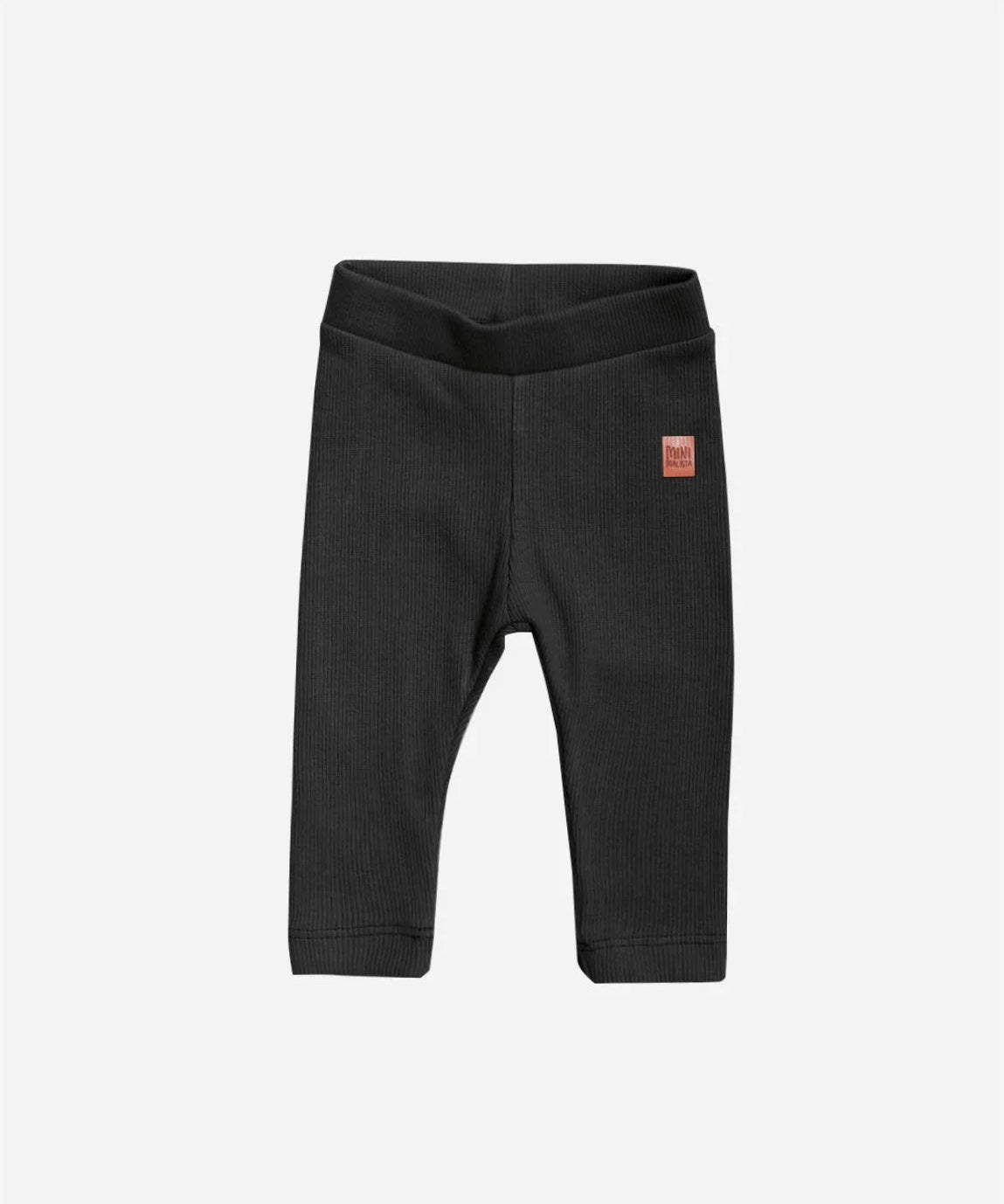 Calça Unissex Slim Canelado MiniMalista | Liso Preto - MiniMalista Baby - 0.2, 0.3, b2b, Baby, Best, black-friday, com-desconto-mm10, Frio, Kids, Menino, Neutro, tab-tam-calça-slim, Unissex, Winter Sale 20% -bebê-minimalista-estiloso