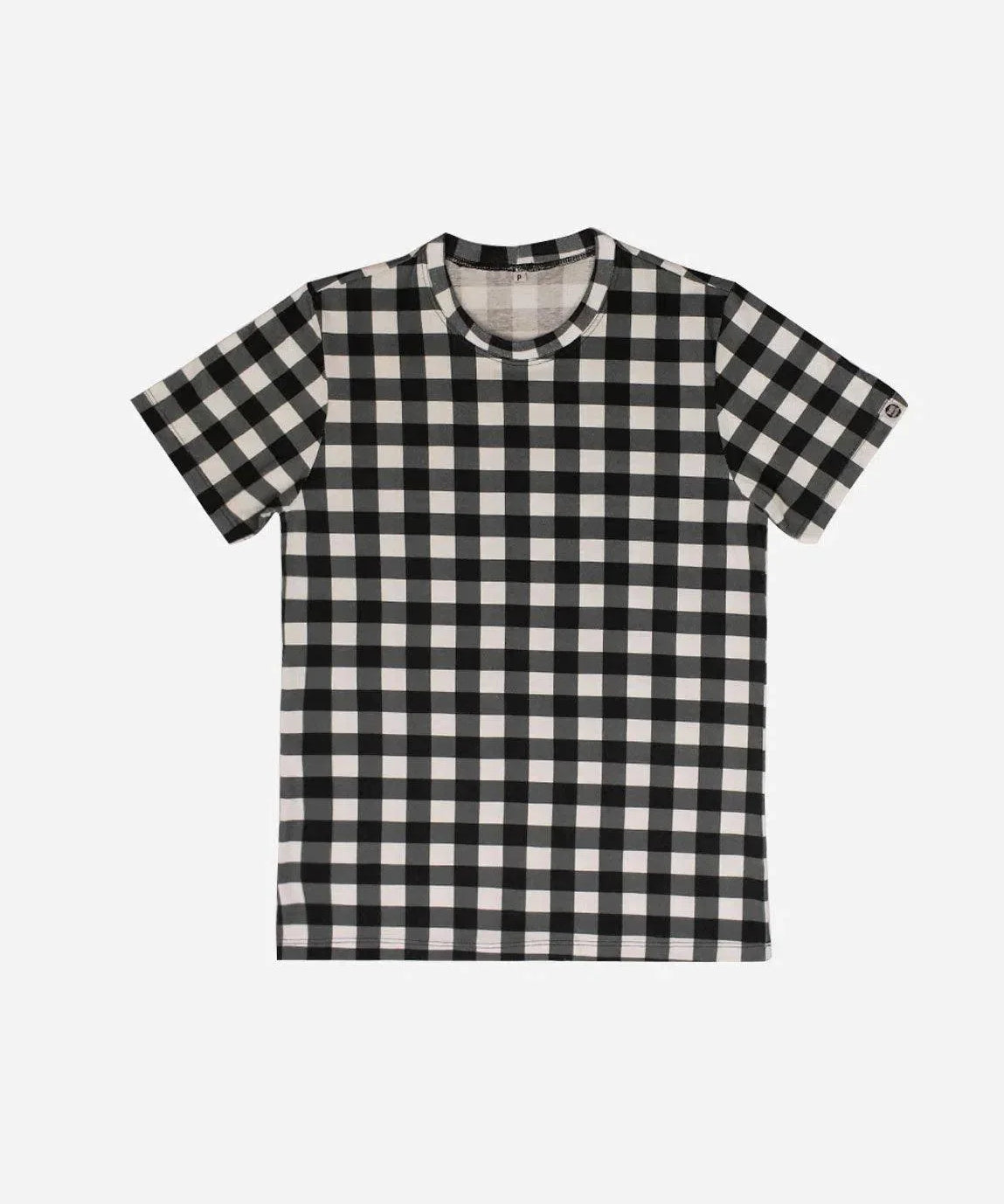 Camiseta Adulto Unissex Vichy preto - MiniMalista Baby - 0.3, b2b, black-friday, Meia Estação, Menino, Neutro, outlet, SALE-FINAL, tab-tam-cam-adulto-2, Unissex -bebê-minimalista-estiloso