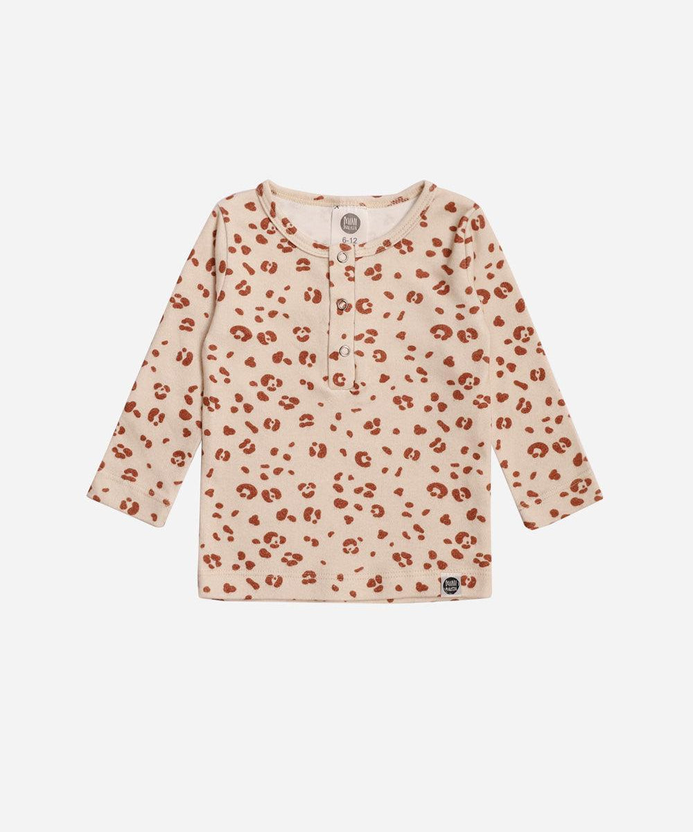 Camiseta Infantil de Inverno Manga Longa Unissex Botões | Jaguar - MiniMalista Baby - 0.3, 0.45, b2b, black-friday, com-desconto-mm10, Frio, Kids, Menina, tab-tam-camiseta-botao-frontal -bebê-minimalista-estiloso