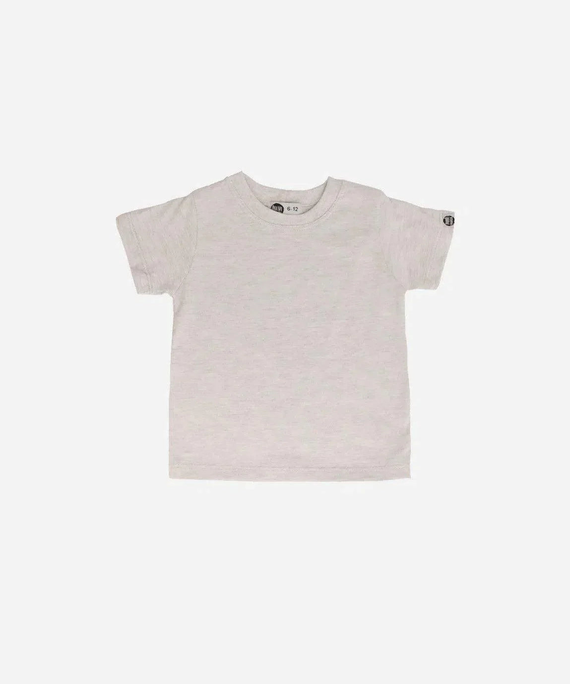 Camiseta Infantil Manga Curta Unissex MiniMalista | Liso Mescla Claro - MiniMalista Baby - 0.3, b2b, black-friday, com-desconto-mm10, Kids, Meia Estação, Menina, Neutro, tab-tam-camiseta-manga-curta, Unissex -bebê-minimalista-estiloso