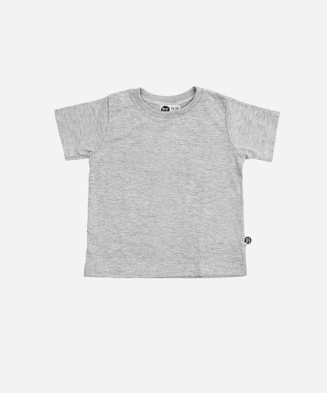 Camiseta Infantil Manga Curta Unissex MiniMalista | Liso Mescla Médio - MiniMalista Baby - 0.3, b2b, black-friday, com-desconto-mm10, Kids, Meia Estação, Menino, SALE-FINAL, tab-tam-camiseta-manga-curta -bebê-minimalista-estiloso