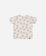 Camiseta Infantil Manga Curta Unissex | Flower Power - MiniMalista Baby - 0.3, Ano Novo, b2b, black-friday, com-desconto-mm10, Kids, Meia Estação, Menina, Reveillon, tab-tam-camiseta-manga-curta -bebê-minimalista-estiloso