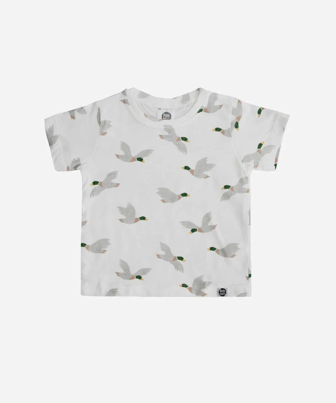 Camiseta Infantil Manga Curta Unissex | Mallard Duck - MiniMalista Baby - 0.2, b2b, black-friday, com-desconto-mm10, Kids, Meia Estação, Menino, minime, tab-tam-camiseta-manga-curta -bebê-minimalista-estiloso