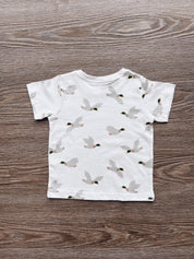 Camiseta Infantil Manga Curta Unissex | Mallard Duck - MiniMalista Baby - 0.2, b2b, black-friday, com-desconto-mm10, Kids, Meia Estação, Menino, minime, tab-tam-camiseta-manga-curta -bebê-minimalista-estiloso