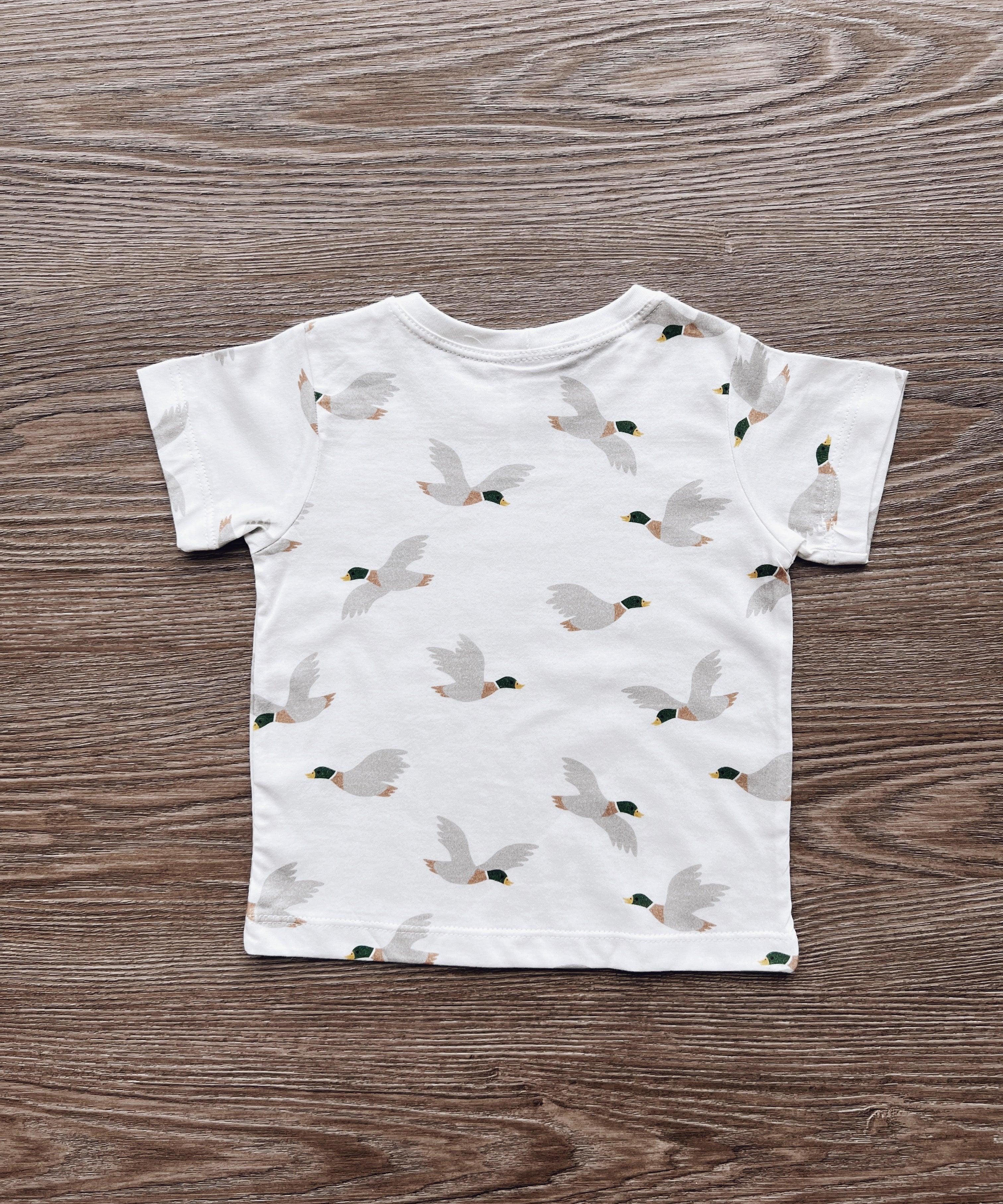 Camiseta Infantil Manga Curta Unissex | Mallard Duck - MiniMalista Baby - 0.2, b2b, black-friday, com-desconto-mm10, Kids, Meia Estação, Menino, minime, tab-tam-camiseta-manga-curta -bebê-minimalista-estiloso