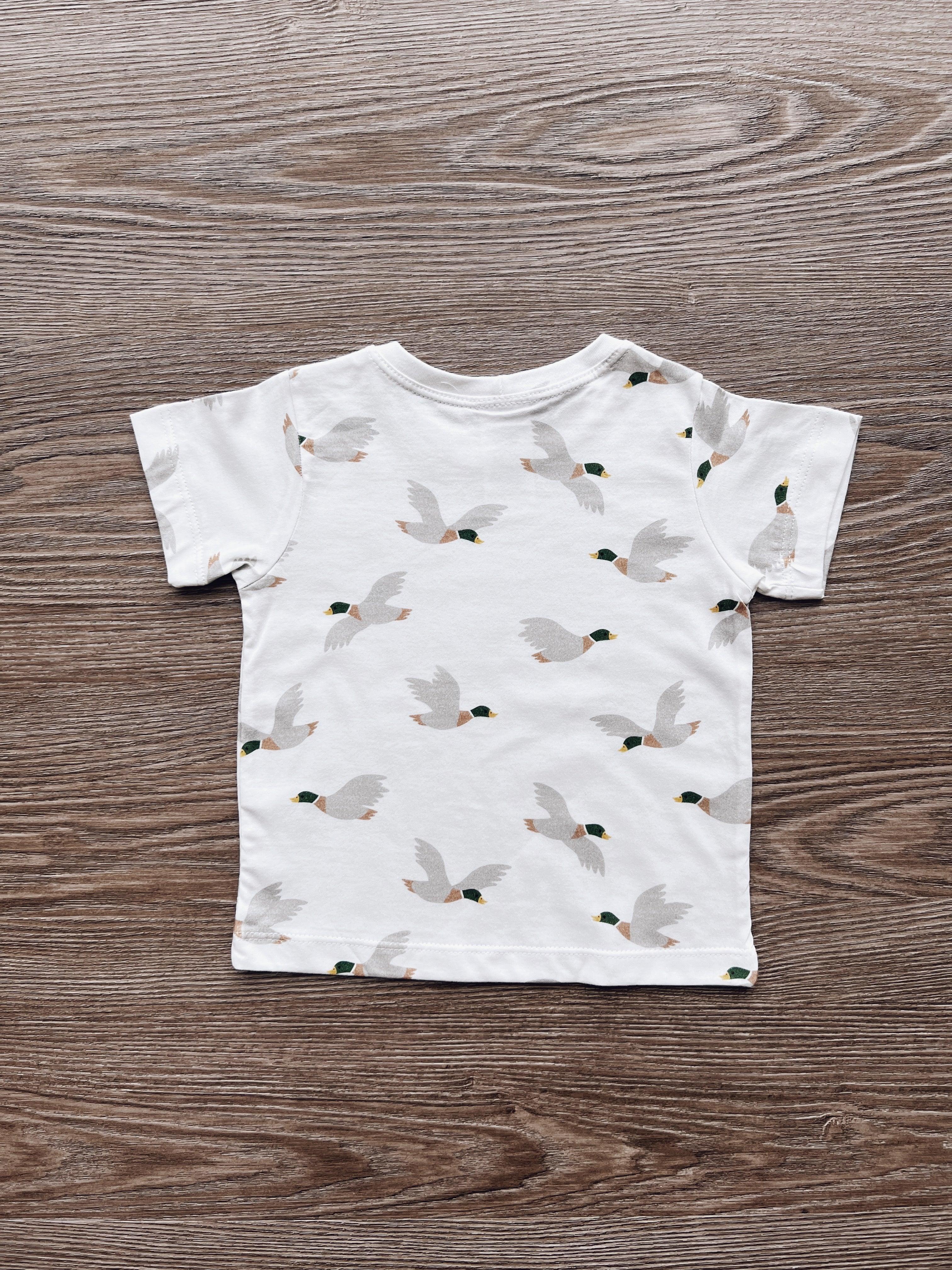Camiseta Infantil Manga Curta Unissex | Mallard Duck - MiniMalista Baby - 0.2, b2b, black-friday, com-desconto-mm10, Kids, Meia Estação, Menino, minime, tab-tam-camiseta-manga-curta -bebê-minimalista-estiloso