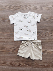 Camiseta Infantil Manga Curta Unissex | Mallard Duck - MiniMalista Baby - 0.2, b2b, black-friday, com-desconto-mm10, Kids, Meia Estação, Menino, minime, tab-tam-camiseta-manga-curta -bebê-minimalista-estiloso