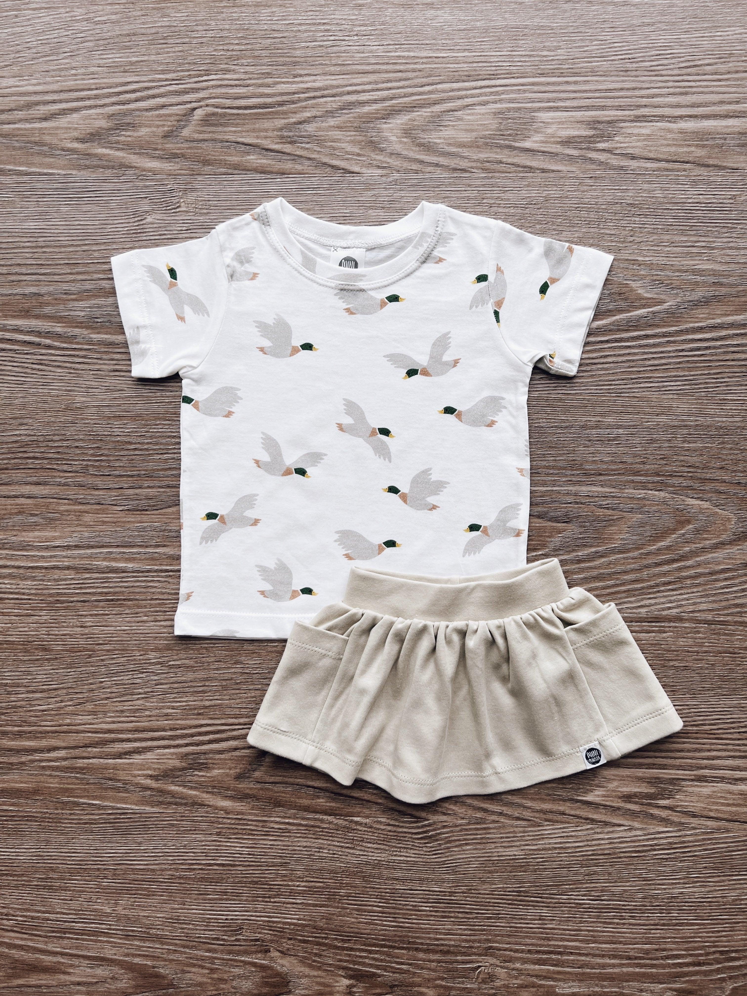 Camiseta Infantil Manga Curta Unissex | Mallard Duck - MiniMalista Baby - 0.2, b2b, black-friday, com-desconto-mm10, Kids, Meia Estação, Menino, minime, tab-tam-camiseta-manga-curta -bebê-minimalista-estiloso