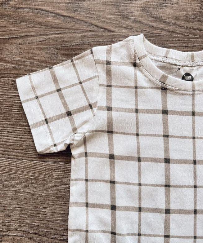 Camiseta Infantil Manga Curta Unissex | Xadrez Verão - MiniMalista Baby - 0.2, b2b, black-friday, com-desconto-mm10, Kids, Meia Estação, Menino, minime, Neutro, tab-tam-camiseta-manga-curta, Unissex -bebê-minimalista-estiloso