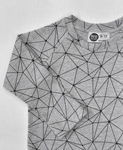 Camiseta Infantil de Inverno Manga Longa Unissex Raglan | Satellite Mescla