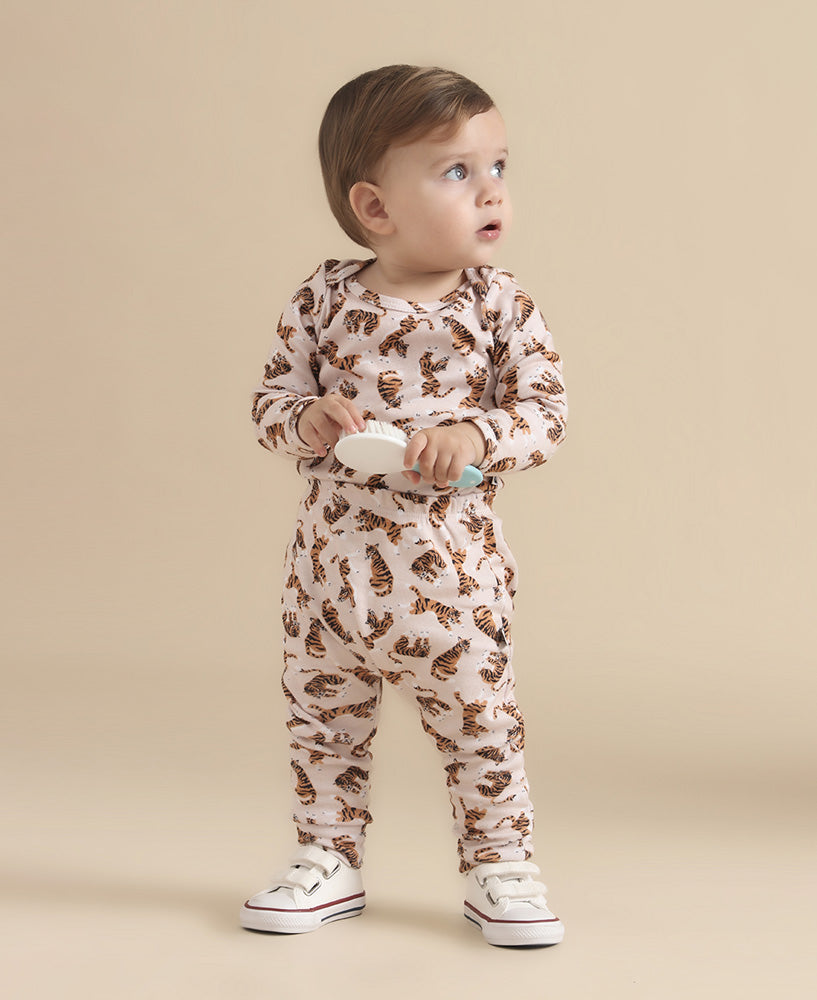 Conjunto Body Manga Longa e Calça Bebê | Tiger